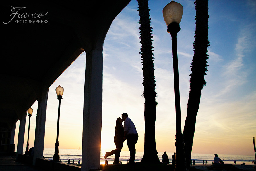 Oceanside Beach Engagement Photos with France Photographers