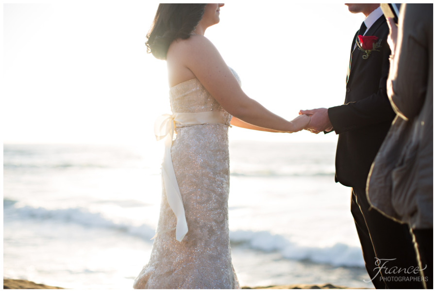 Intimate Sunset Cliffs Wedding Photos with France Photographers