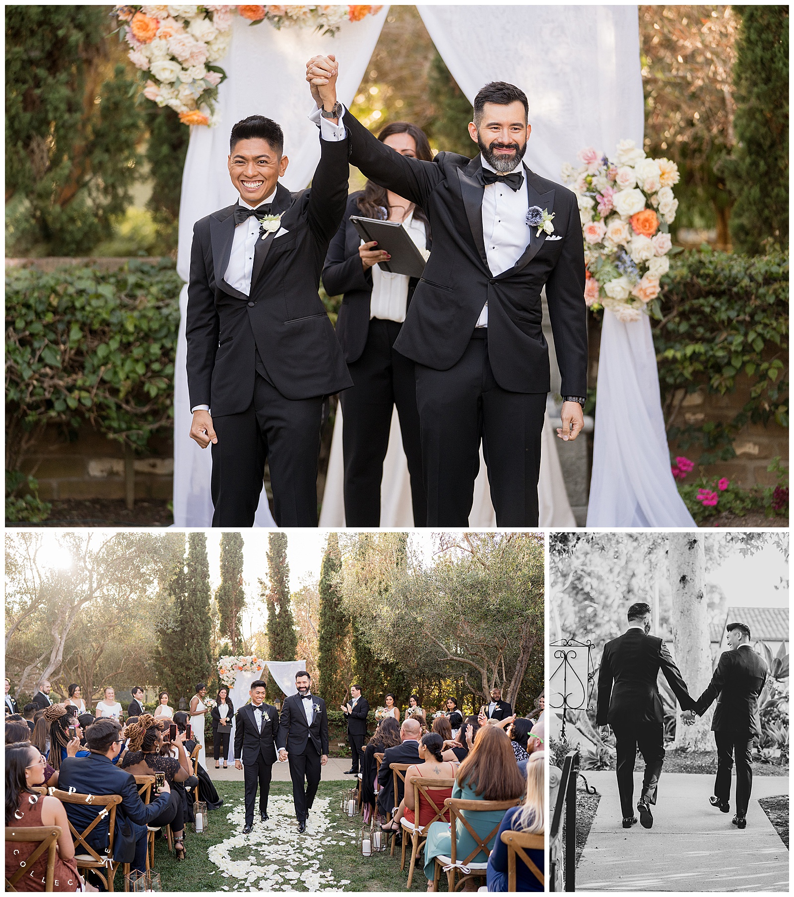 Estancia La Jolla Gay Fall Wedding Ceremony 