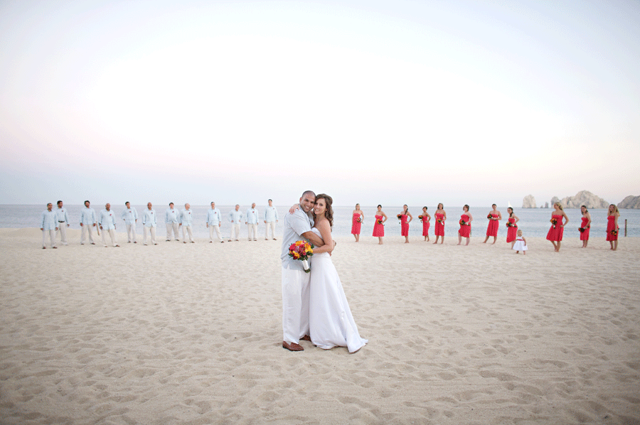 Wedding_Party_Run Cabo San Lucas Wedding Photography